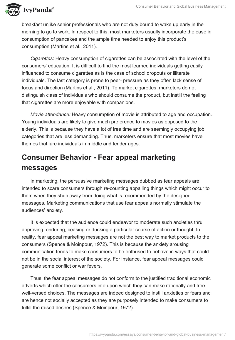 Consumer Behavior and Global Business Management. Page 2
