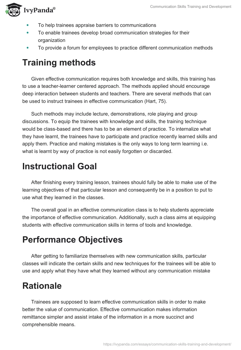 Communication Skills Training and Development. Page 4