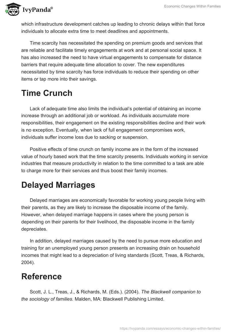 Economic Changes Within Families. Page 2