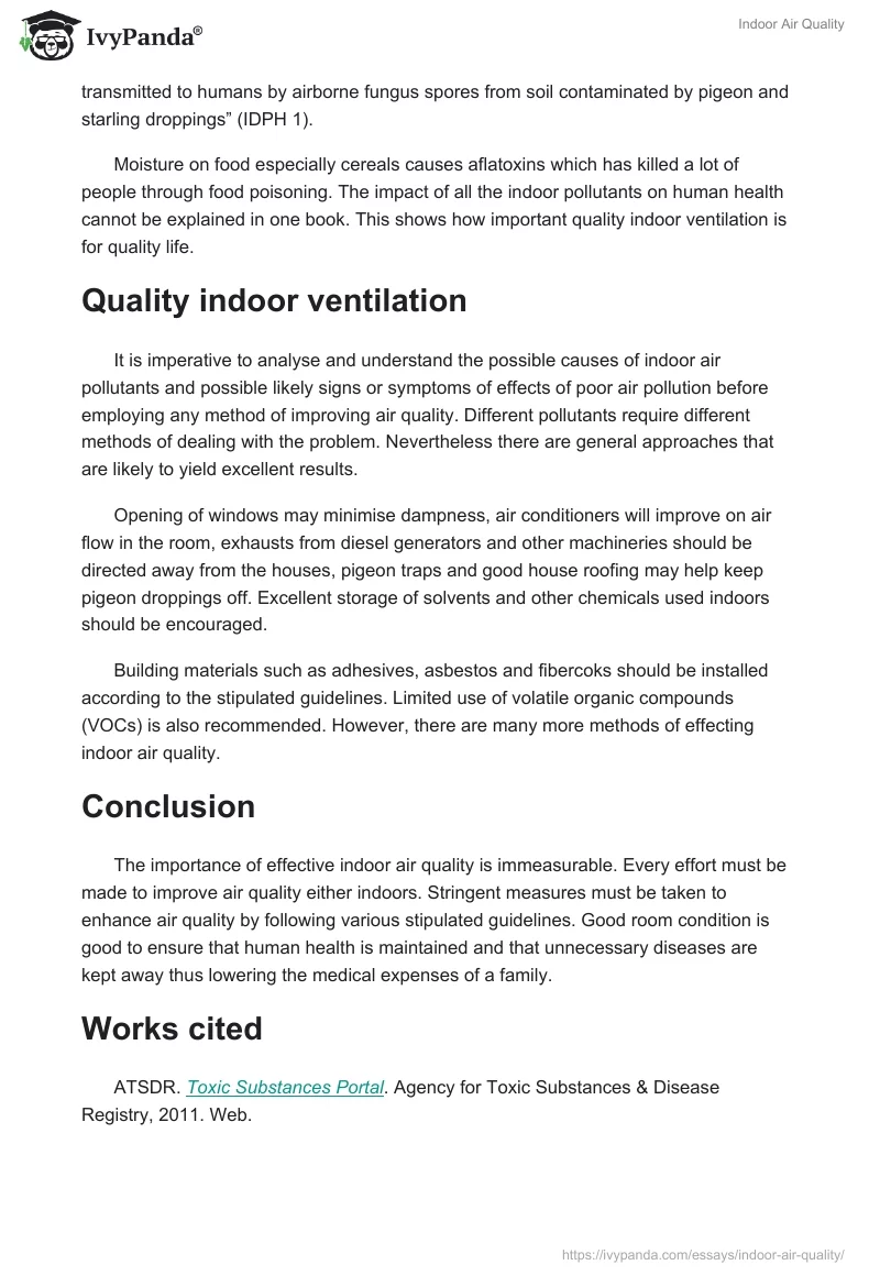 Indoor Air Quality. Page 2