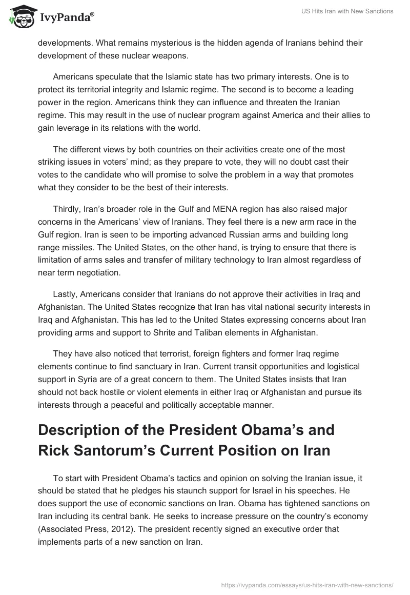 US Hits Iran with New Sanctions. Page 3