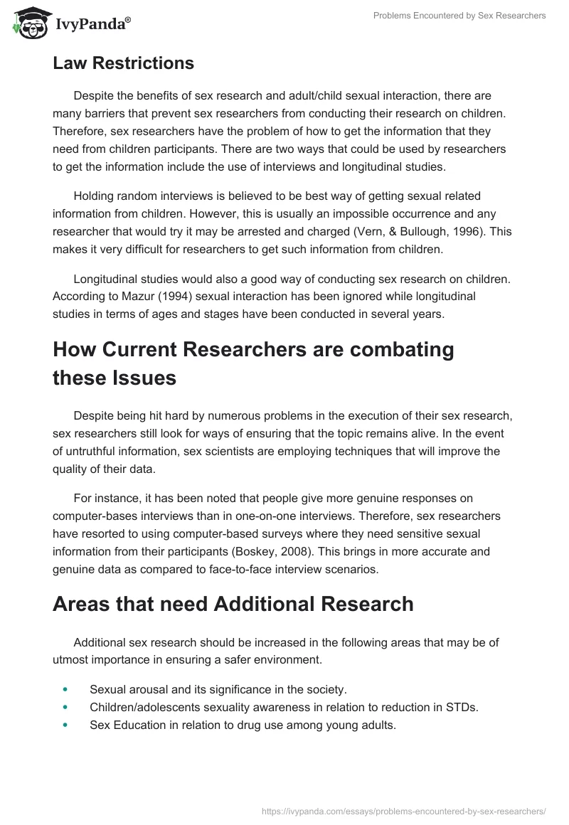 Problems Encountered by Sex Researchers. Page 3