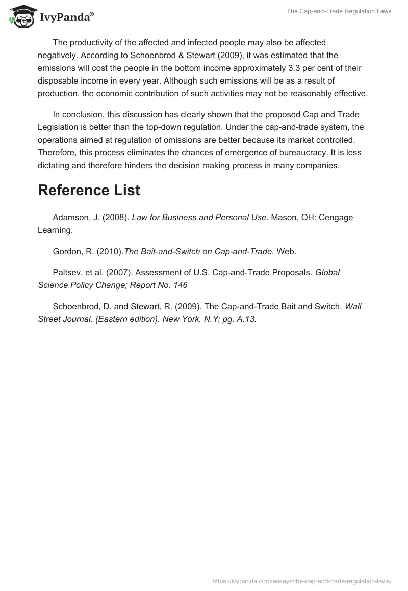 The Cap-and-Trade Regulation Laws. Page 3
