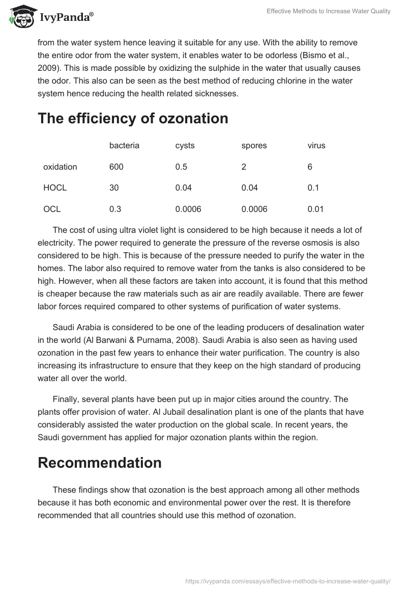 Effective Methods to Increase Water Quality. Page 4