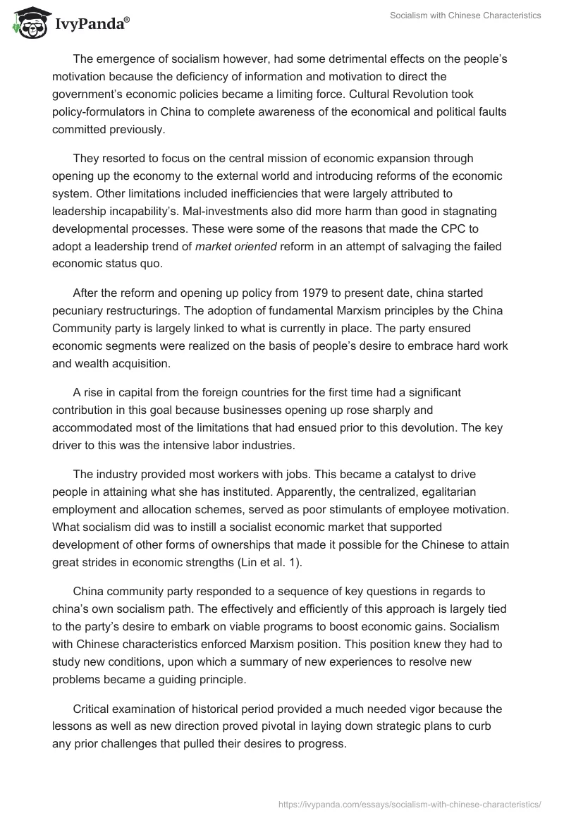 Socialism with Chinese Characteristics. Page 4