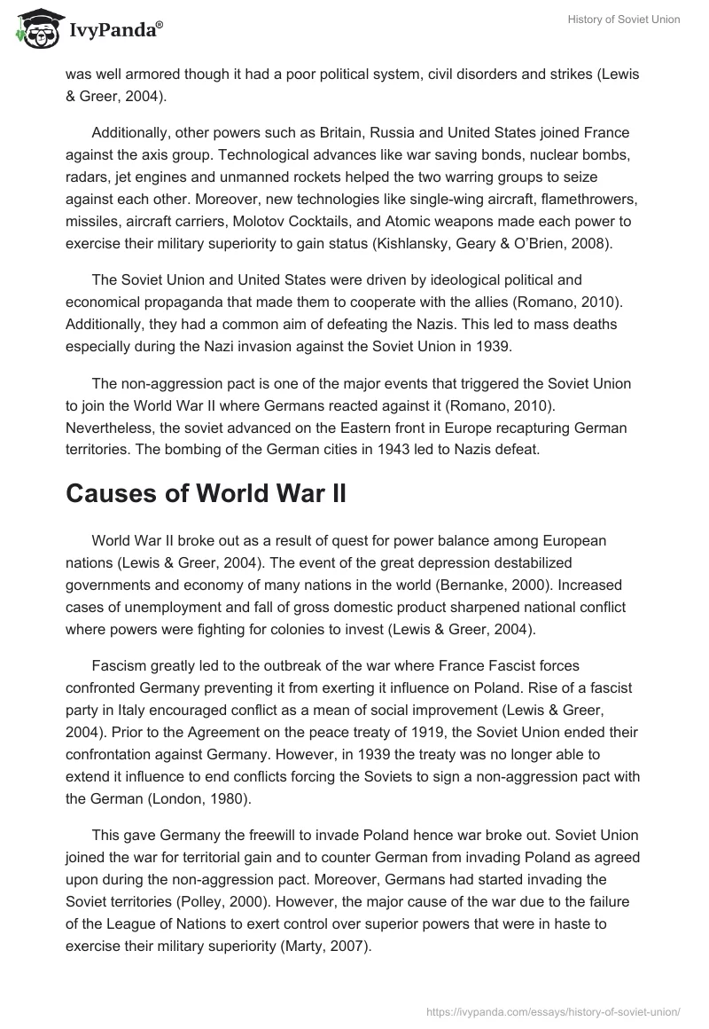 History of Soviet Union. Page 3