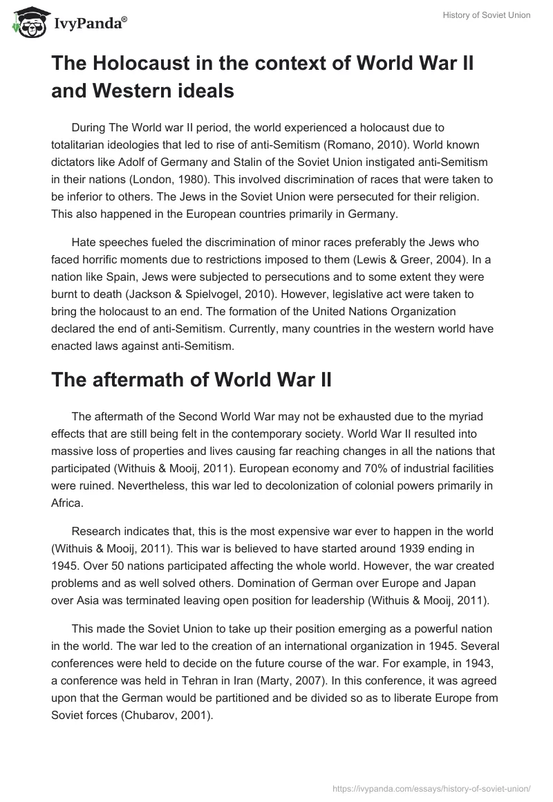 History of Soviet Union. Page 4