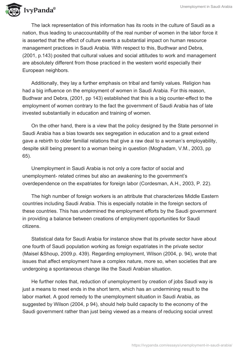 Unemployment in Saudi Arabia. Page 2