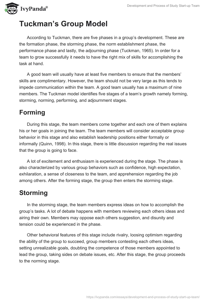 Development and Process of Study Start-up Team. Page 3