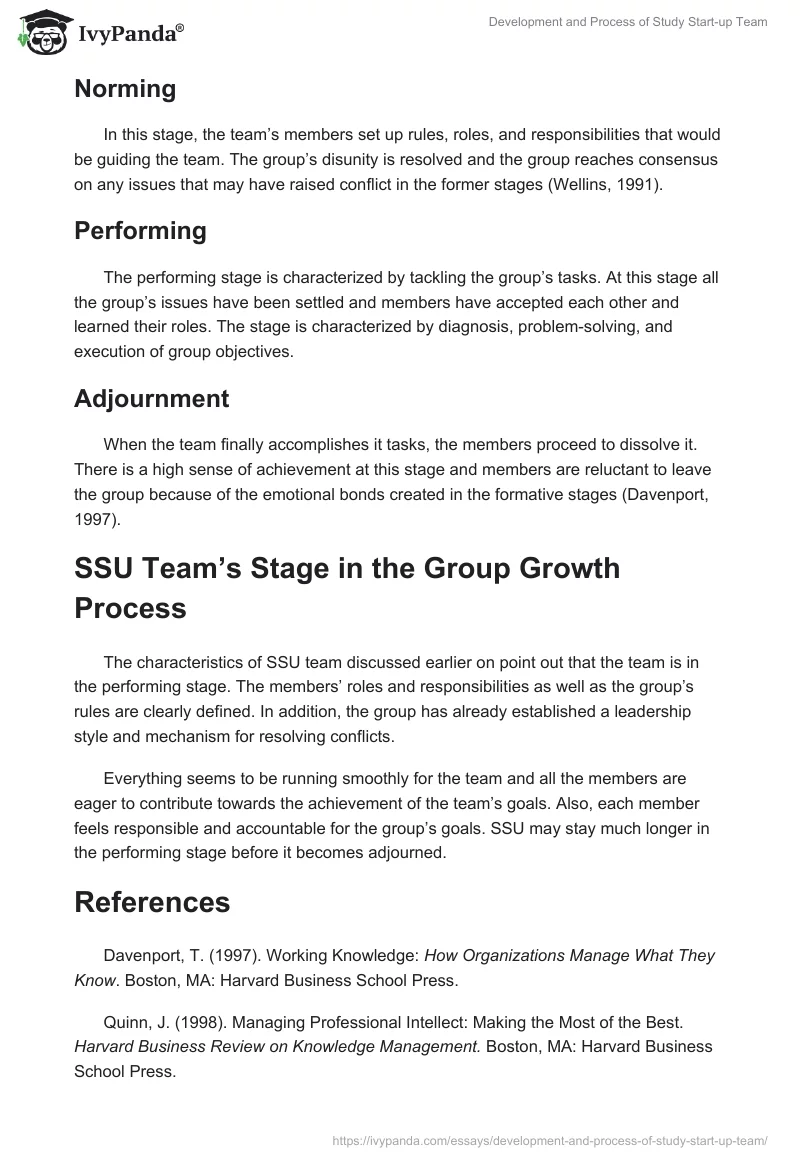 Development and Process of Study Start-up Team. Page 4