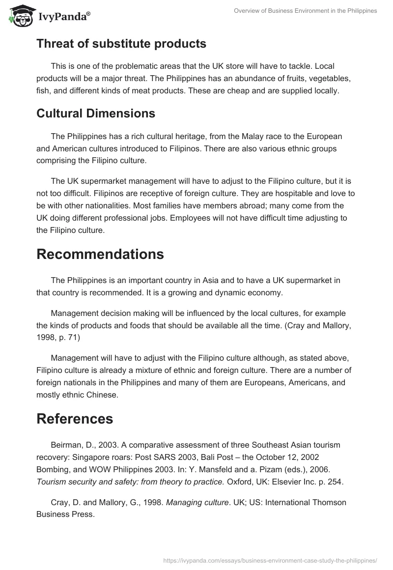 Overview of Business Environment in the Philippines. Page 4