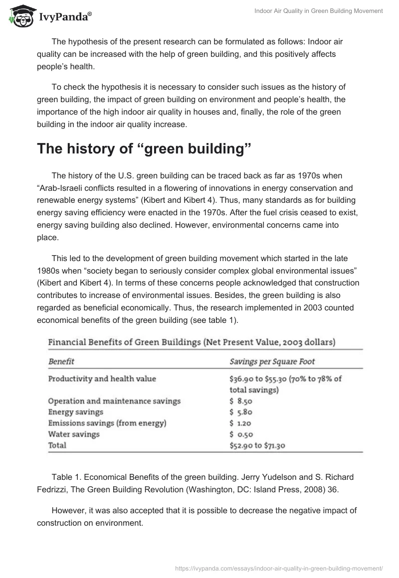Indoor Air Quality in Green Building Movement. Page 2