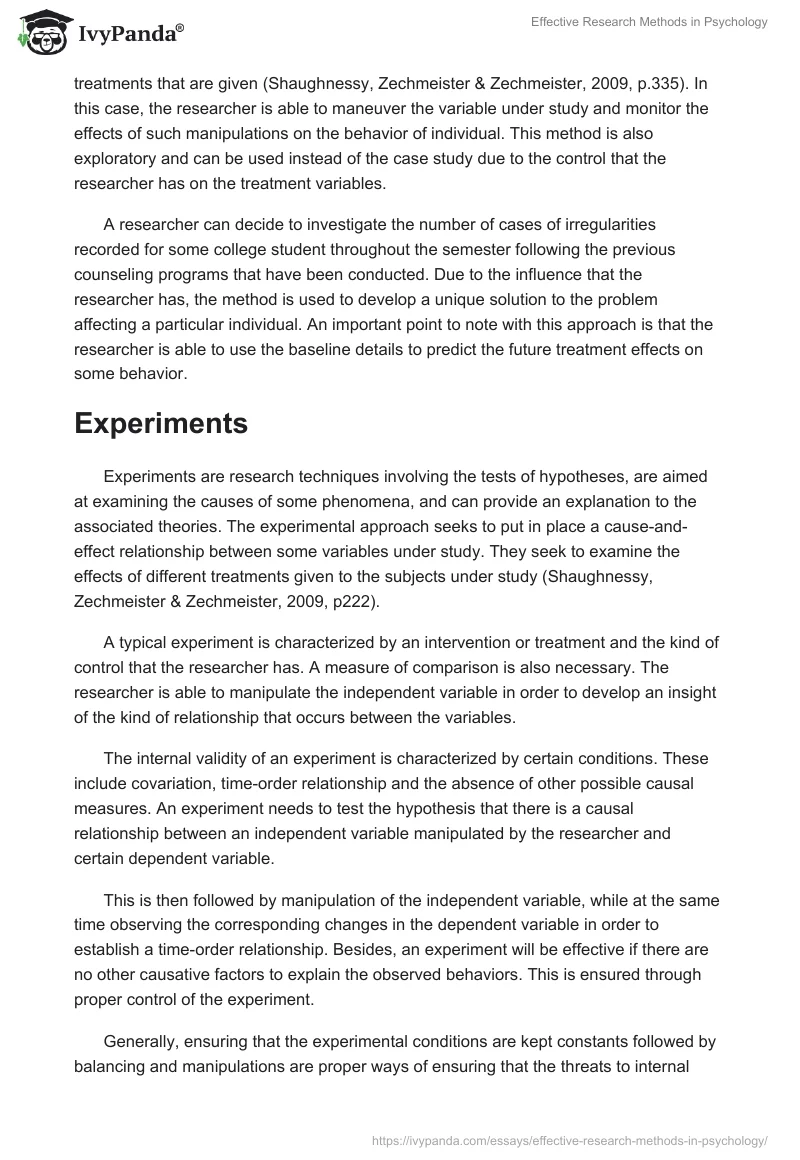 Effective Research Methods in Psychology. Page 3