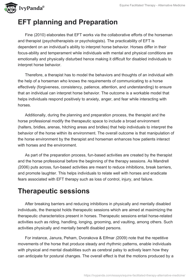 Equine Facilitated Therapy - Alternative Medicine. Page 2