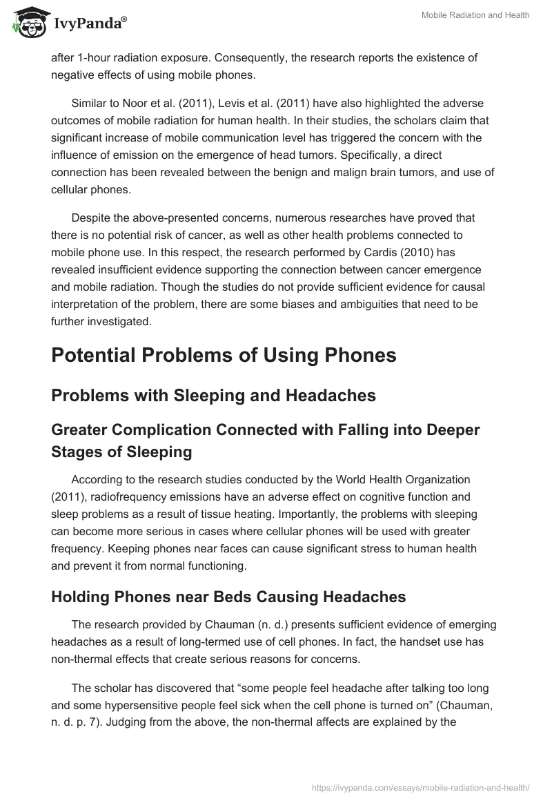 Mobile Radiation and Health. Page 2