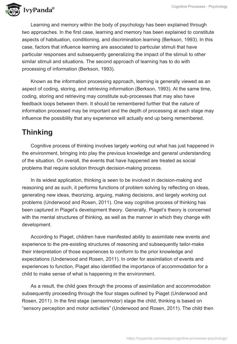 Cognitive Processes - Psychology. Page 3
