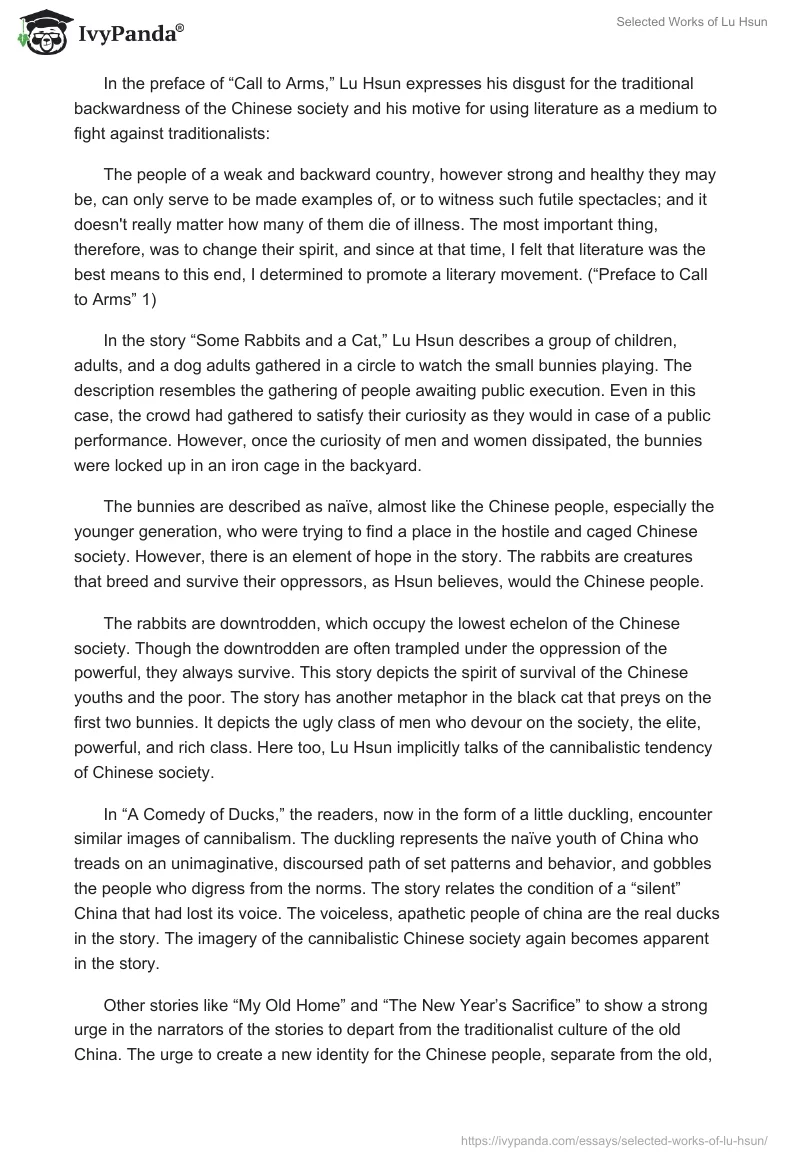 Selected Works of Lu Hsun. Page 4