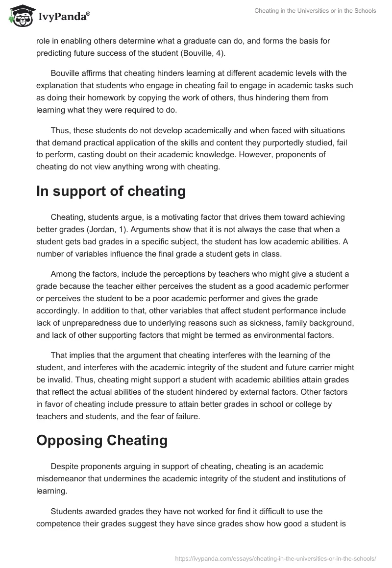 Cheating in the Universities or in the Schools. Page 2