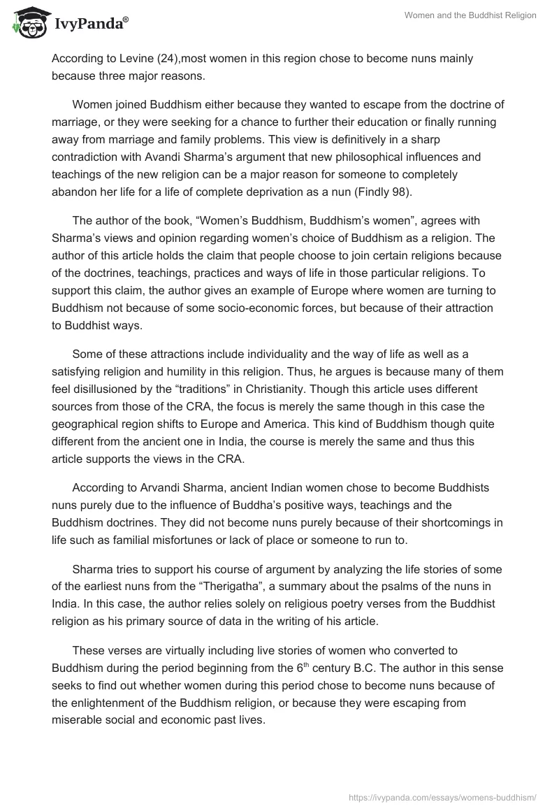 Women and the Buddhist Religion. Page 2