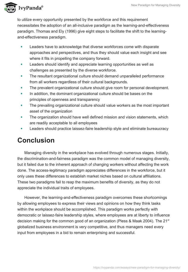 New Paradigm for Managing Diversity. Page 4