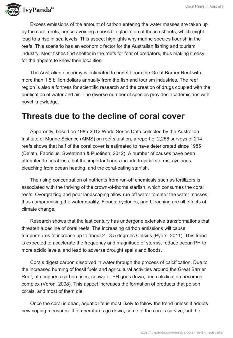 Coral Reefs in Australia. Page 3