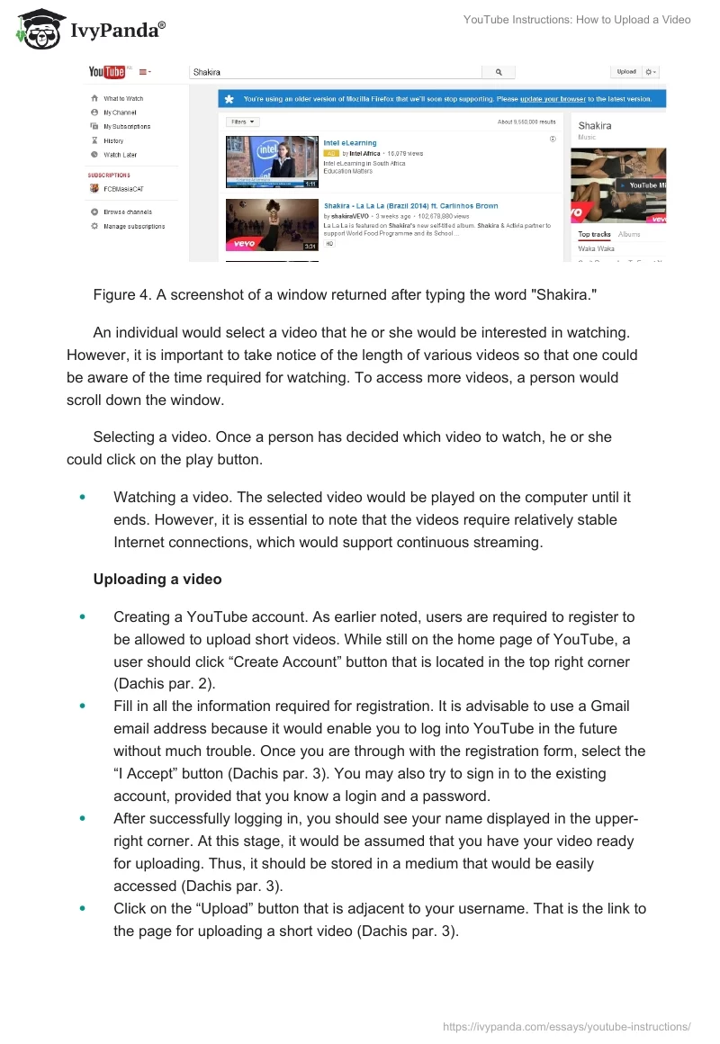 YouTube Instructions: How to Upload a Video. Page 5