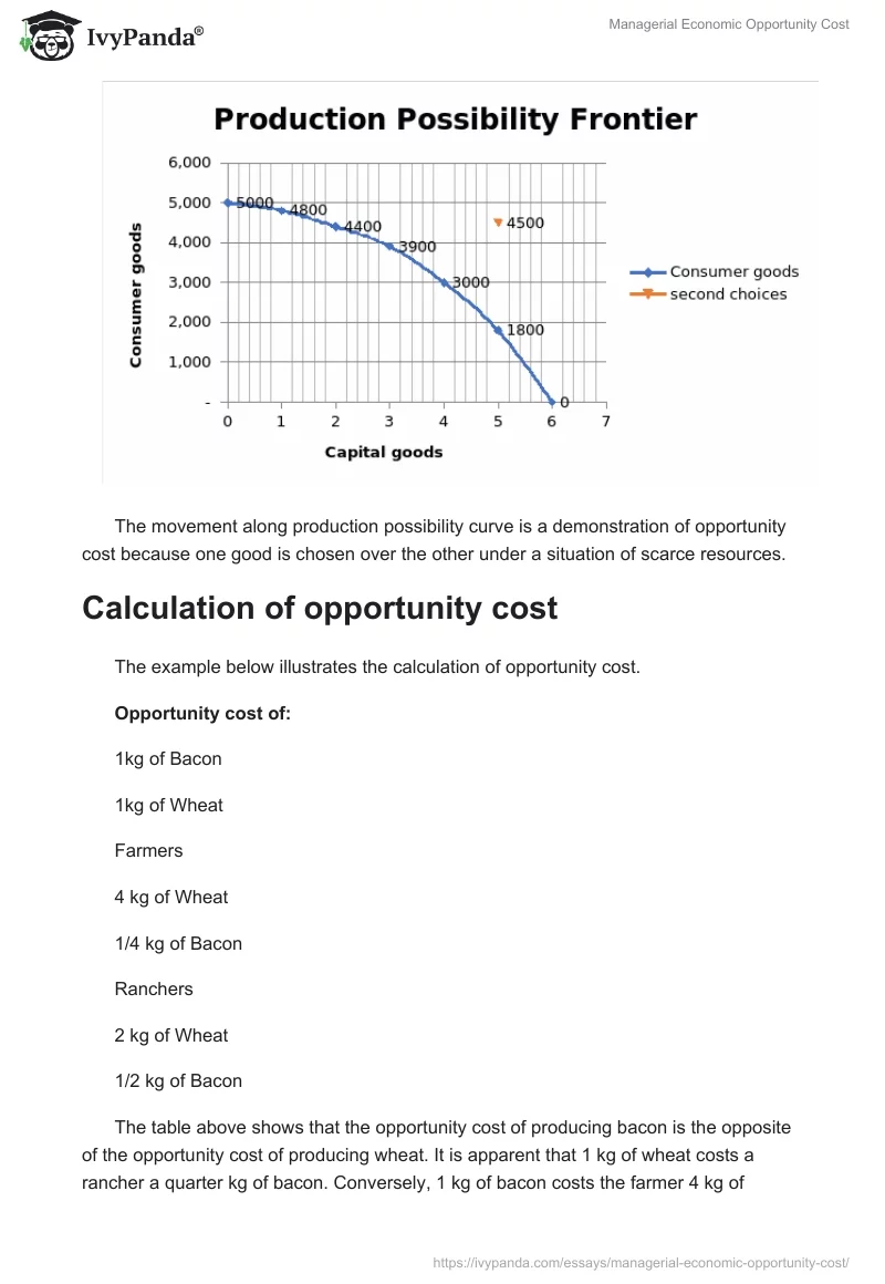 Managerial Economic Opportunity Cost. Page 3