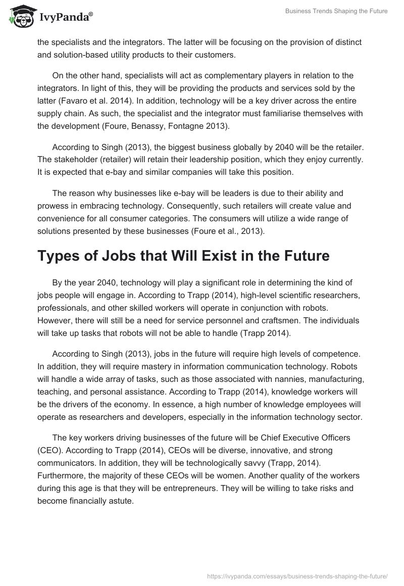 Business Trends Shaping the Future. Page 2