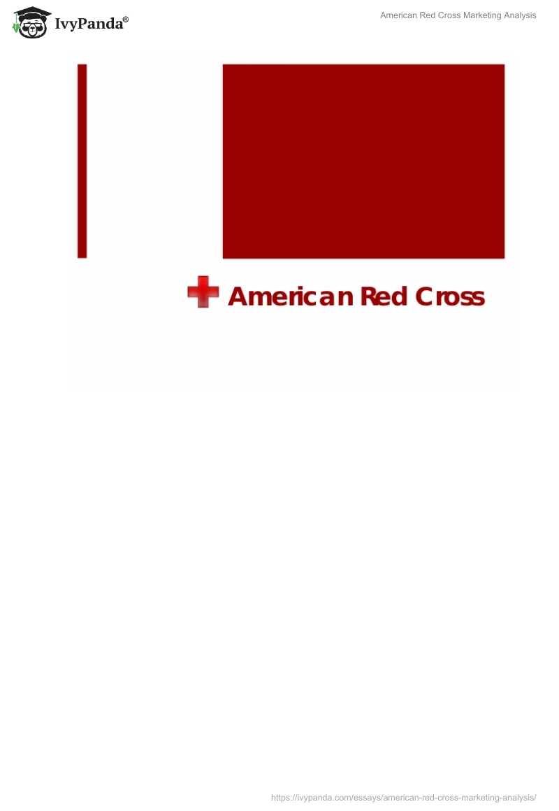 American Red Cross Marketing Analysis. Page 5