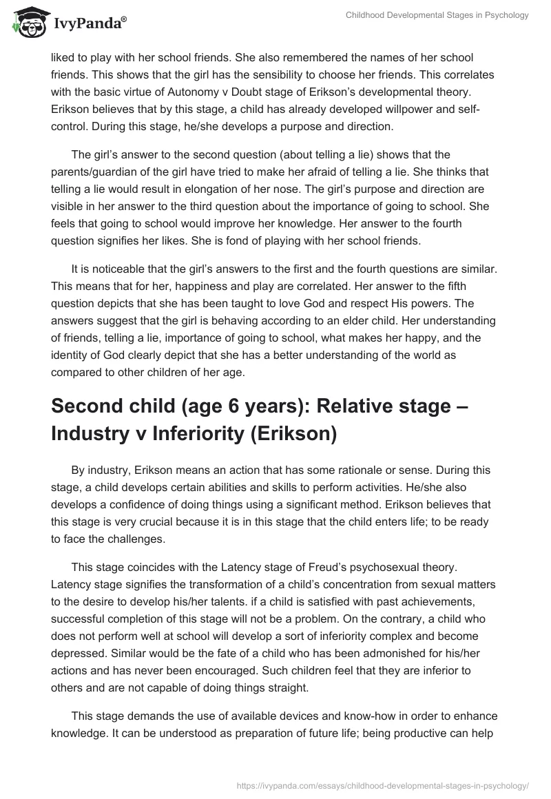 Childhood Developmental Stages in Psychology. Page 3