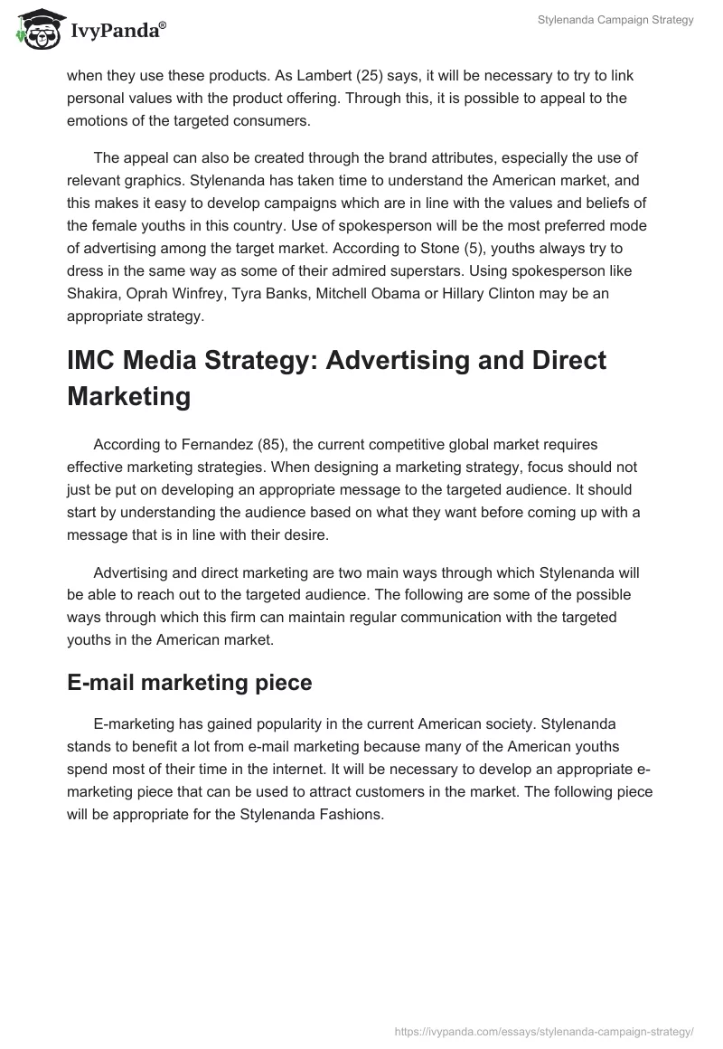 Stylenanda Campaign Strategy. Page 4