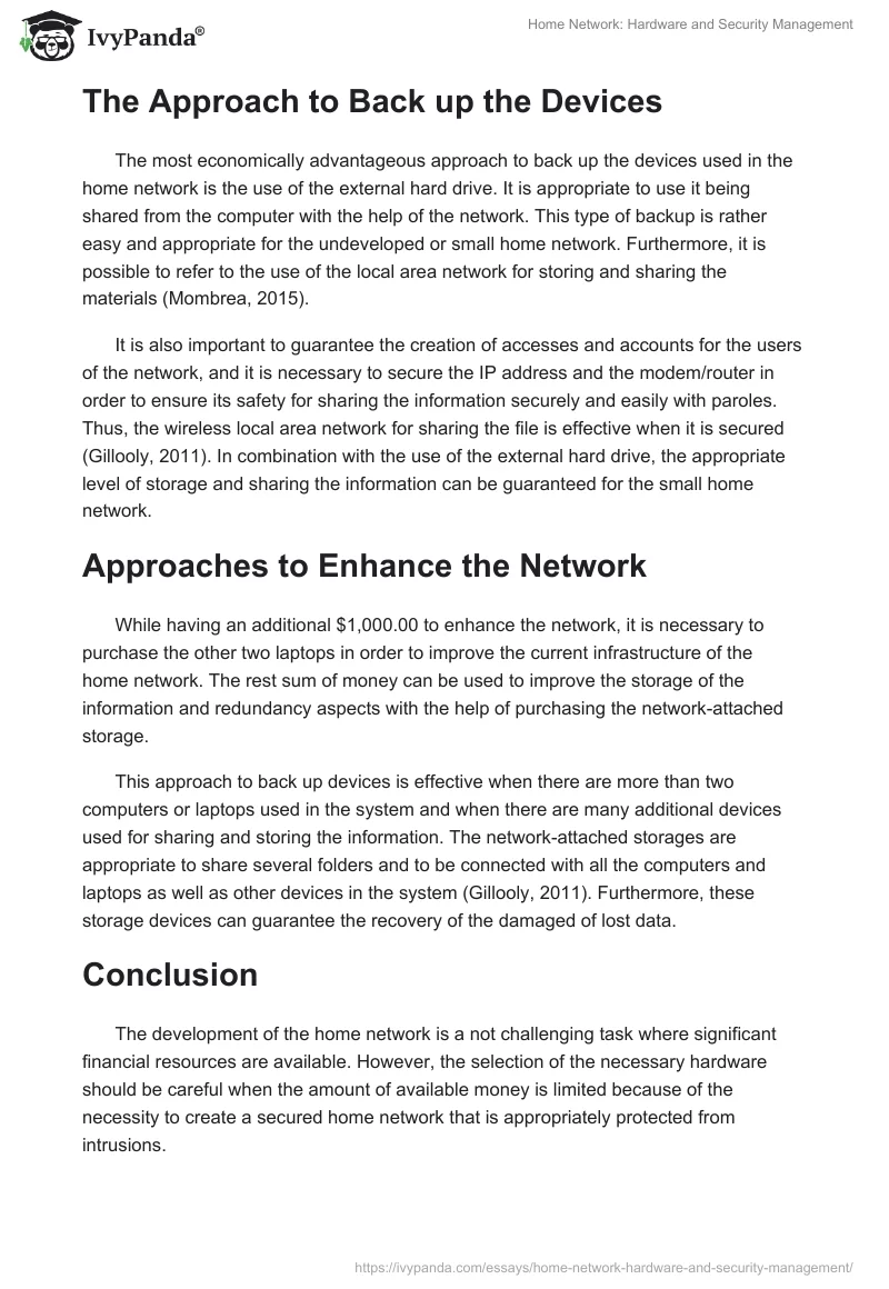 Home Network: Hardware and Security Management. Page 3