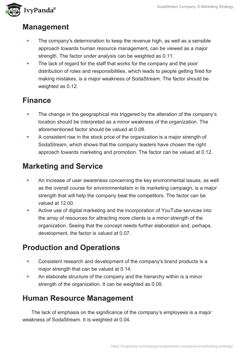 SodaStream Company: E-Marketing Strategy. Page 3