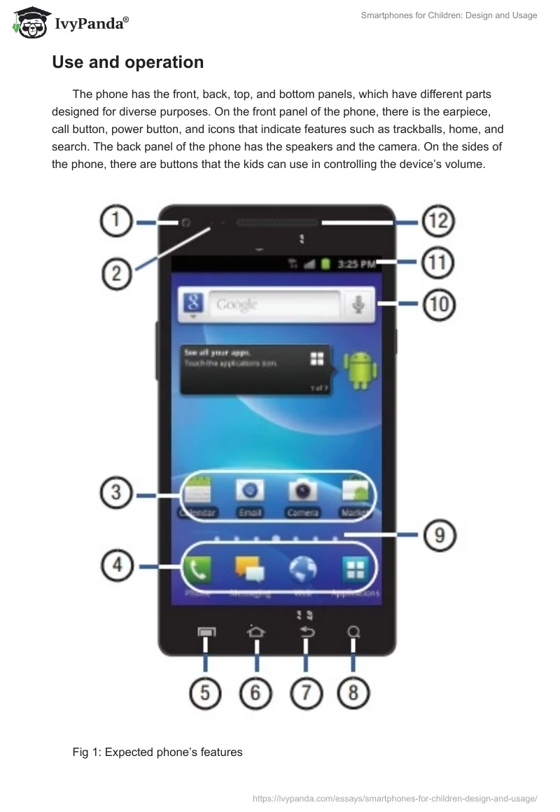 Smartphones for Children: Design and Usage. Page 3
