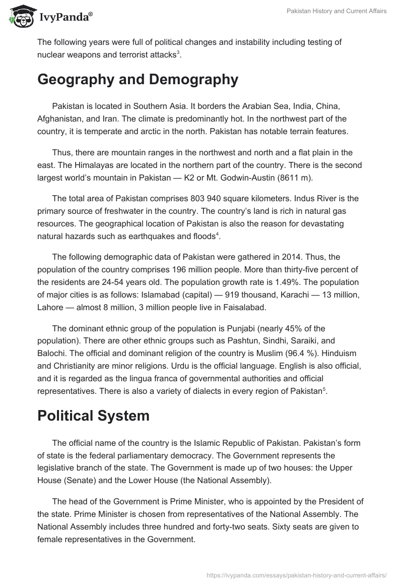 Pakistan History and Current Affairs. Page 4