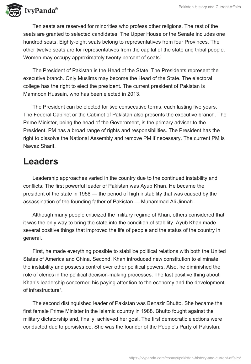 Pakistan History and Current Affairs. Page 5