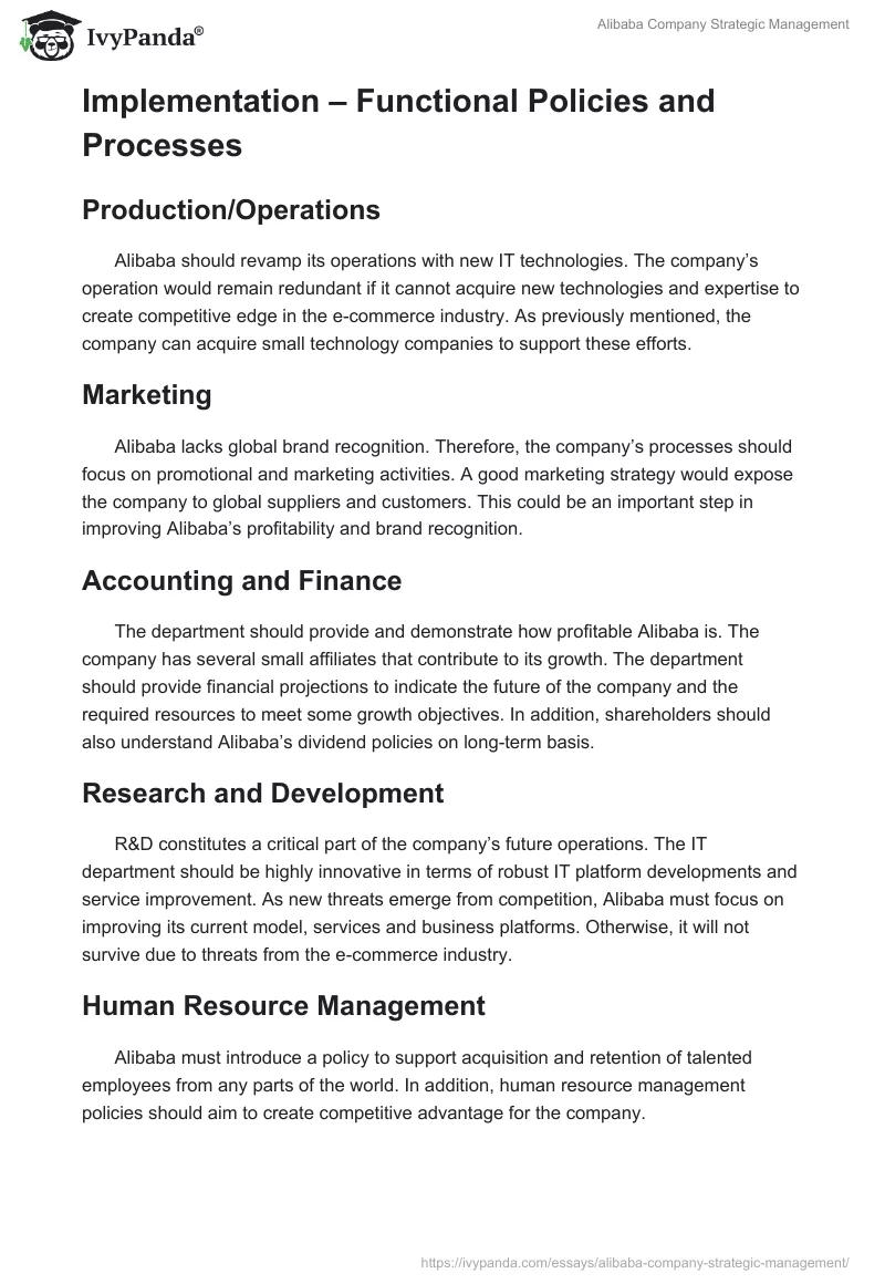 Alibaba Corporate Strategy and Analysis Case Study. Page 5