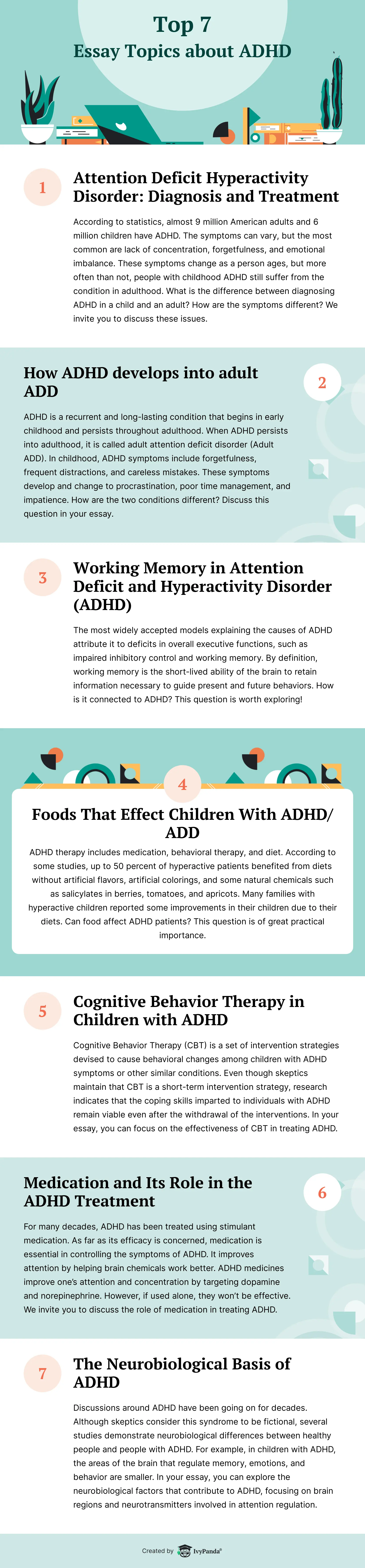 adhd essay topics