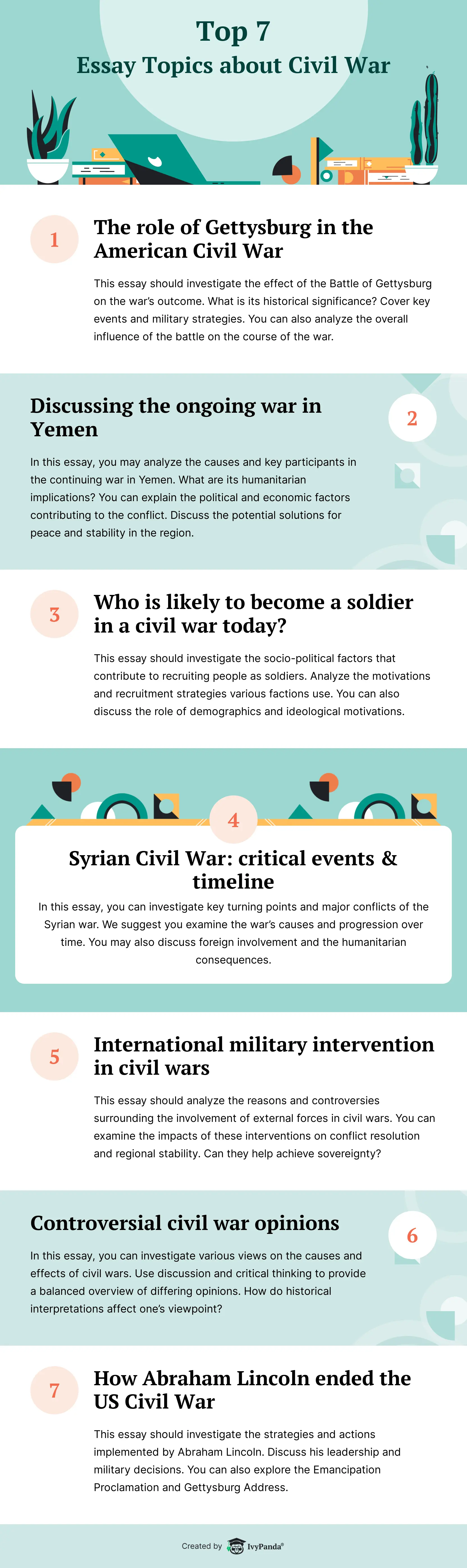 240 Civil War Topics to Write about & Essay Samples | IvyPanda®