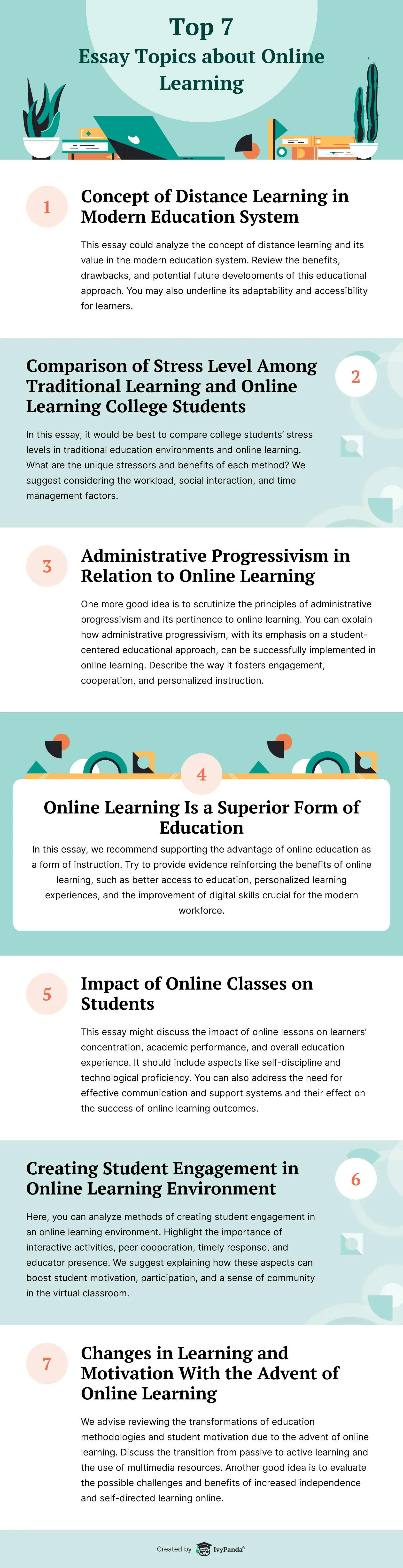 research topic ideas about online learning