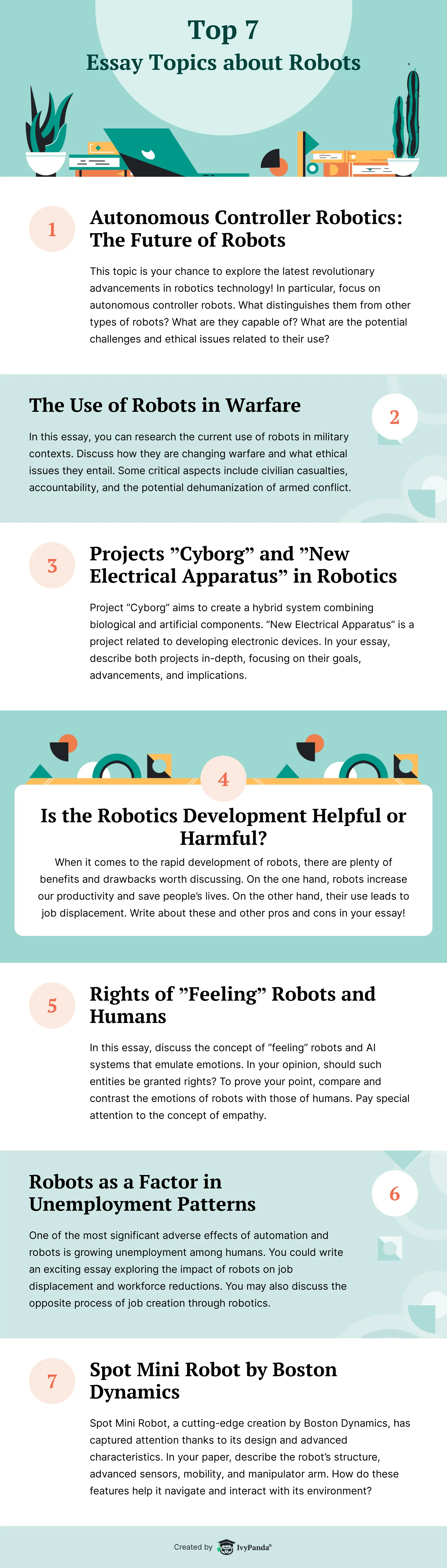 essay topics for robots