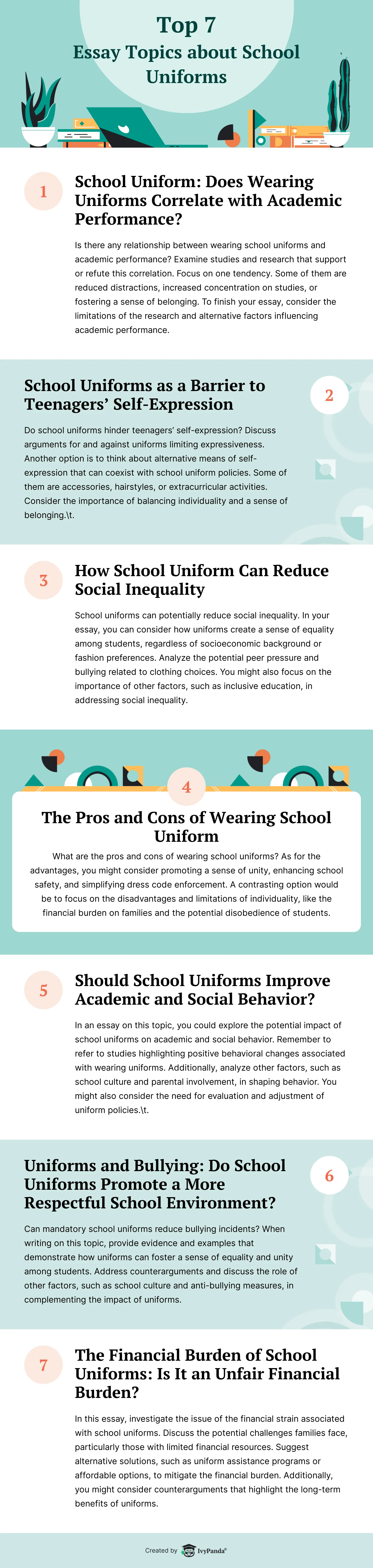 essay topic school uniforms