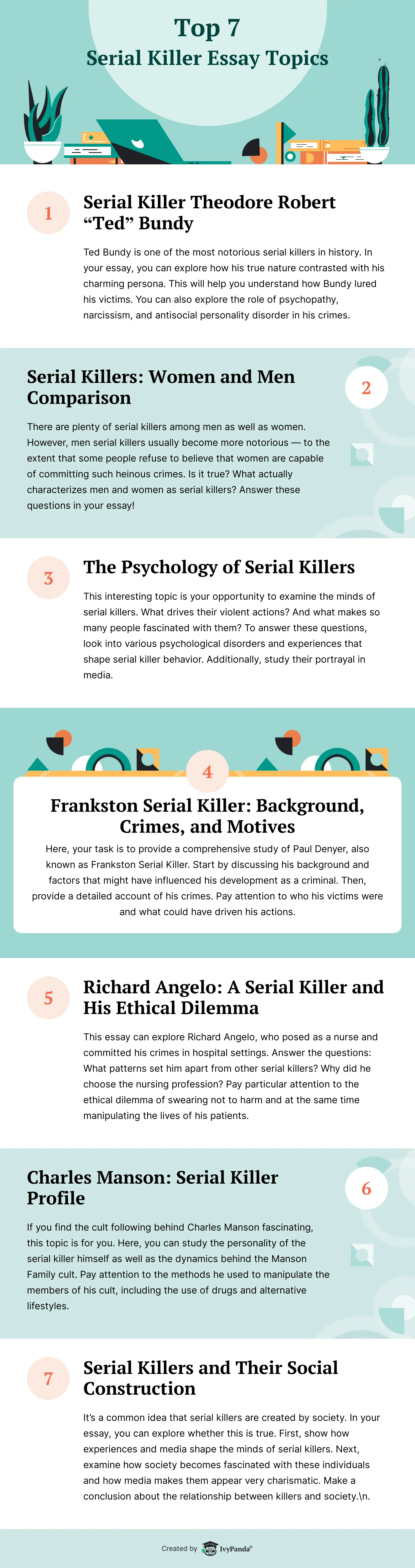 essay topics on serial killers