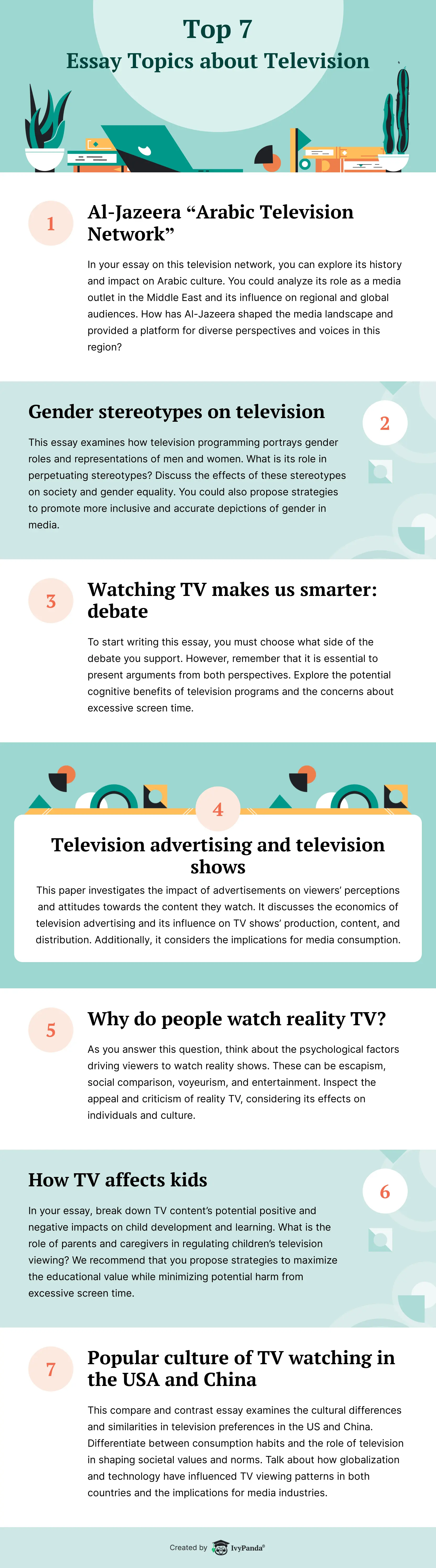 english essay topic television