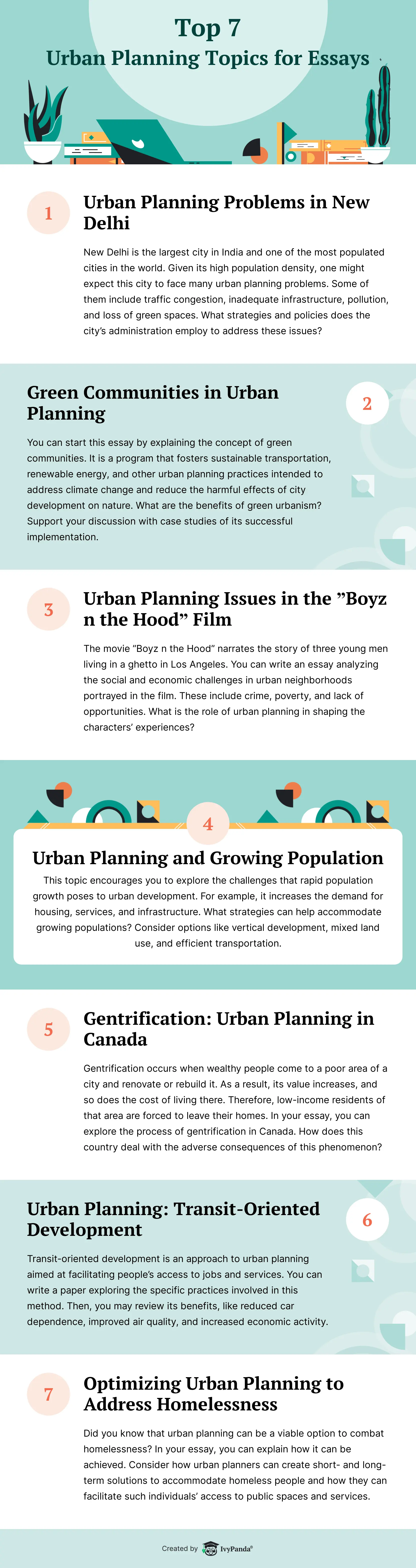 urban planning research paper topics