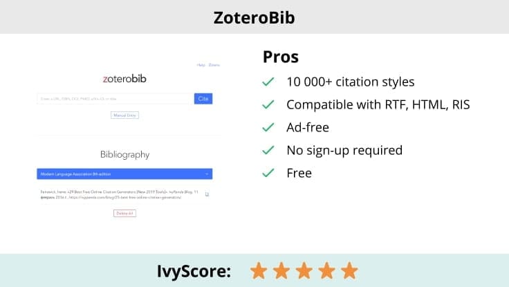 ZoteroBib Citation Generator.