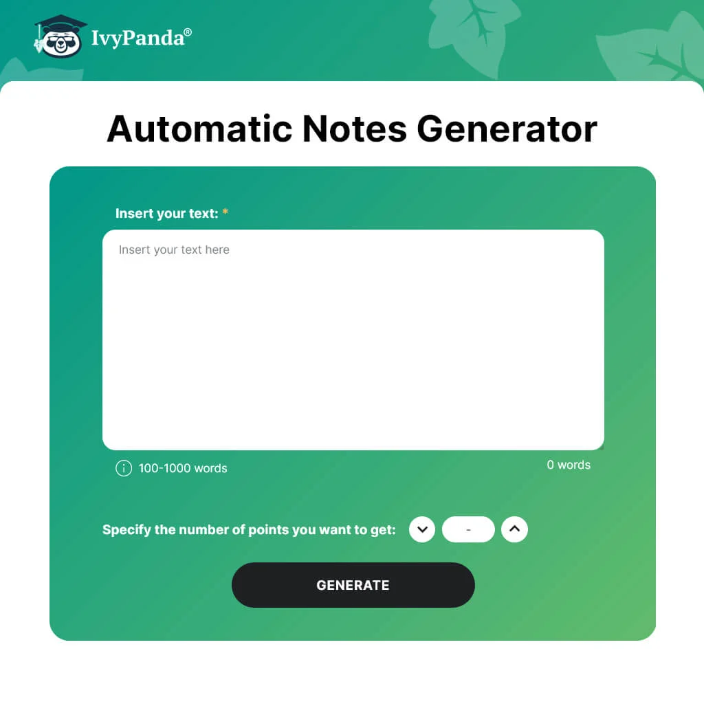 Automatic Notes Generator: Improve Your Note-Taking