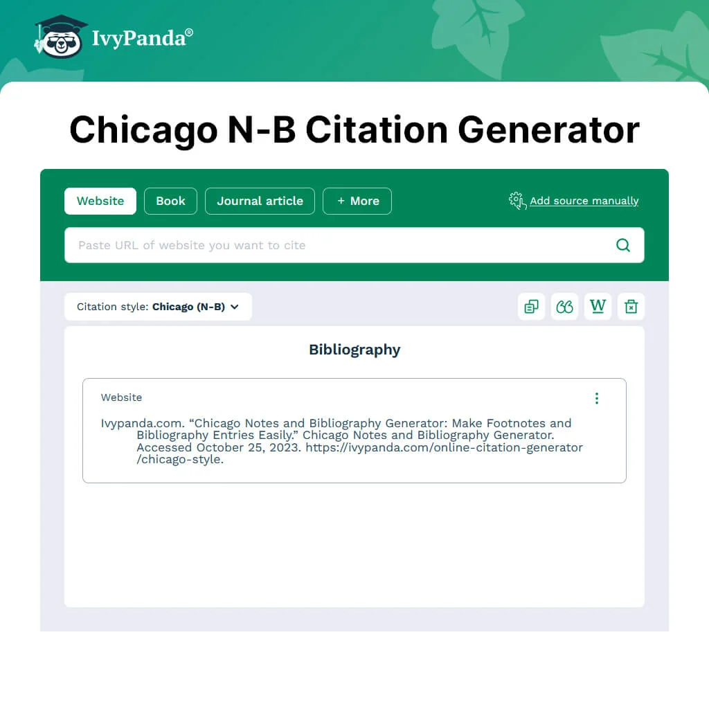 Chicago bibliography online generator