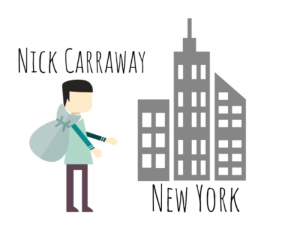 Nick Carraway arrives in New York City.