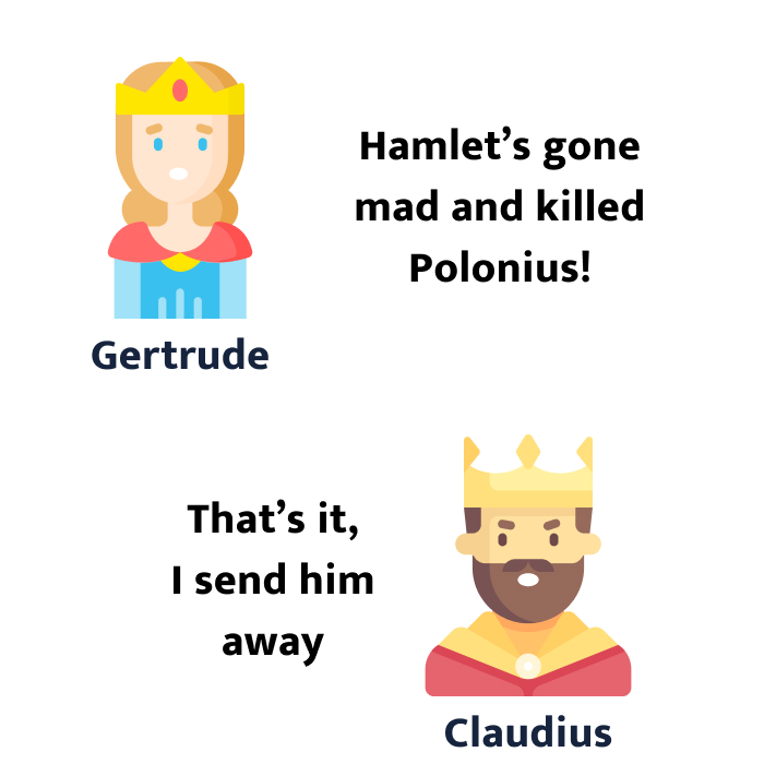 hamlet act 4 scene 1 and 2 summary